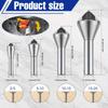 4pcs HSS Deburring Chamfering Cutter Countersink Drill Bits Titanium Coated Smooth Hole Metal 90 Degree Round Shank Hole Cutter