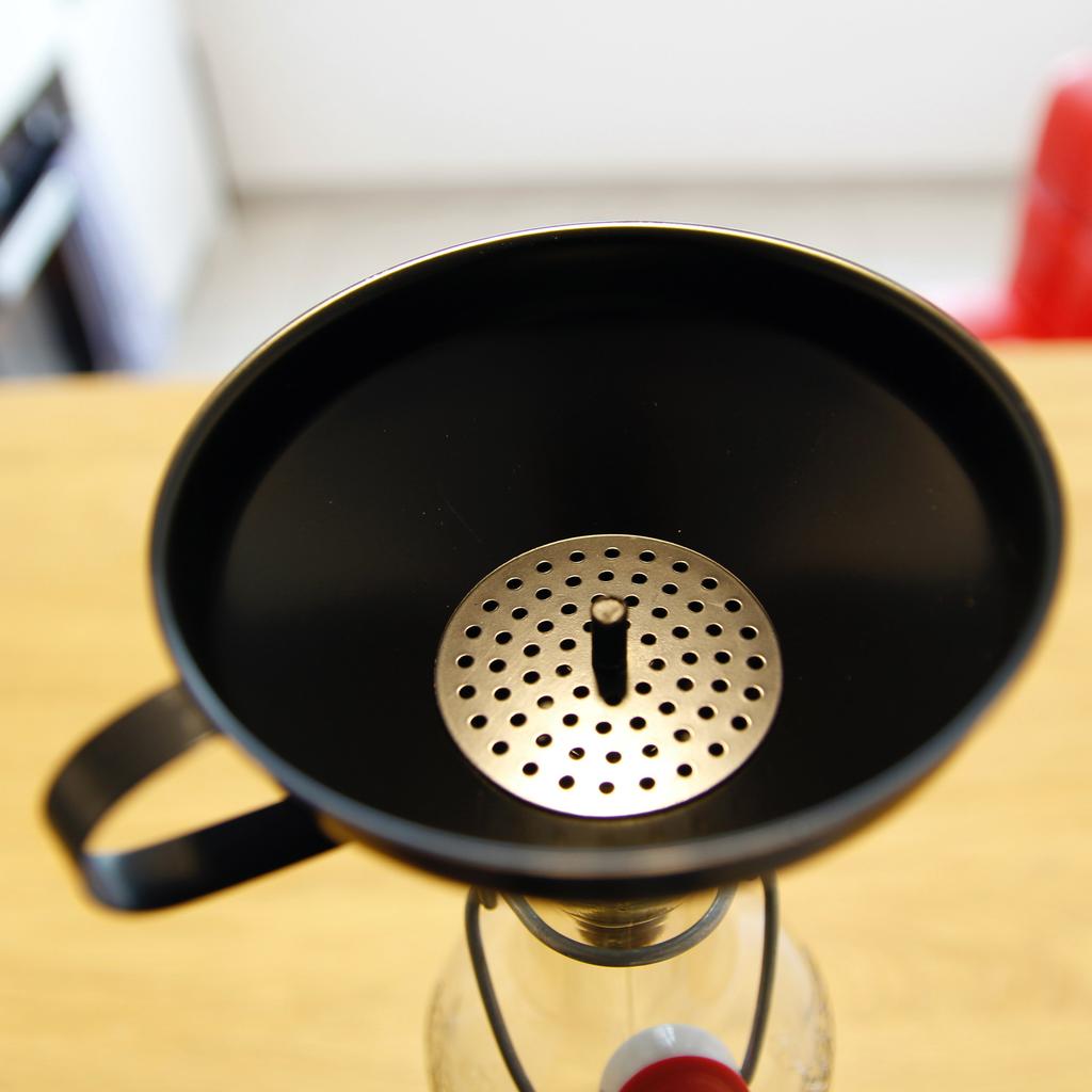 Steel Kitchen Funnel For Jars And Bottles + Strainer