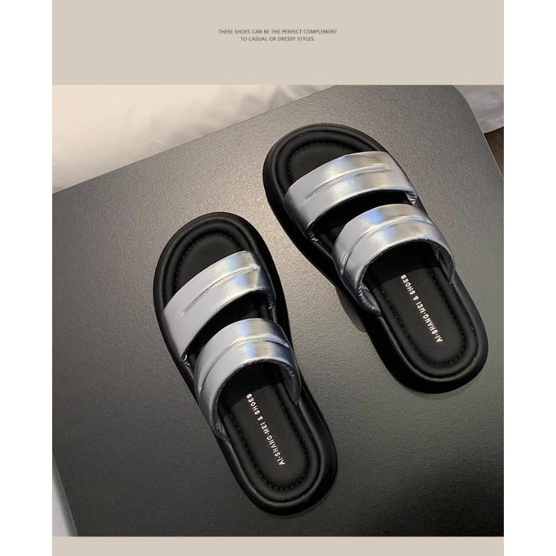 Fashion Hot Selling Fashion Women Shoes 2025 Women's Sandals New Summer Outdoor Thick Bottom Sports Beach Shoes Black Casual Roman Shoes