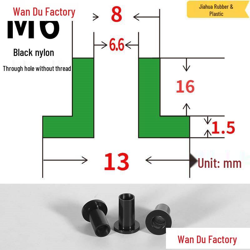 T-Shaped Nylon Insulating Bushing Spacer for M3-M35 Threads