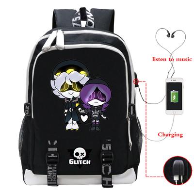 Murder Drones Peripheral Backpack USB Interface Cross-border Multifunctional Leisure Student School Bag