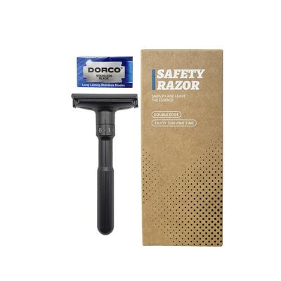 Rasoio Manuale Rasoio da Uomo All'Antica Lama da Barba Rasatura Viso Lama Lega di Zinco