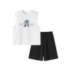 Balabala Boys' Summer Short Sleeve Two-Piece Set