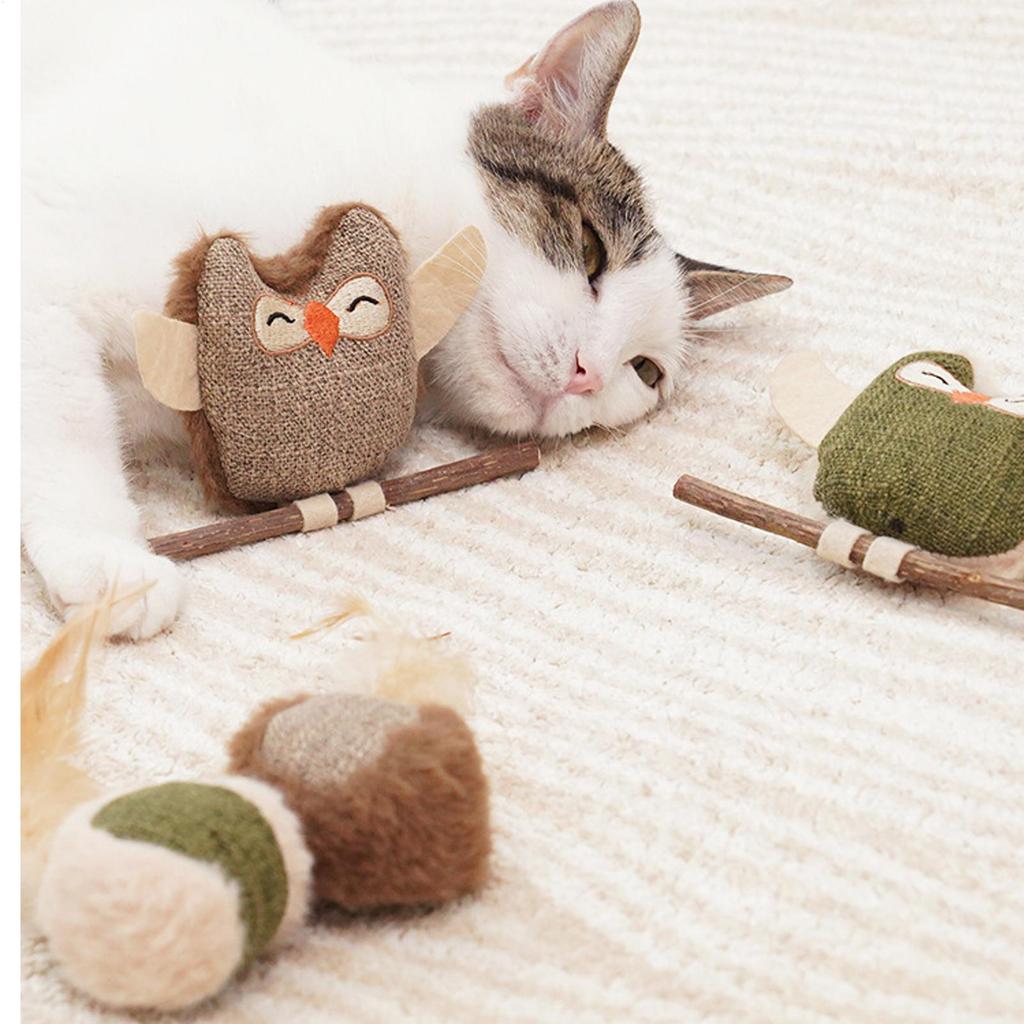 Cat Toys With Catnip Plush Cat Chew Toys Enrichment Game Pet Supplies For Post-Meal Activity Training Alone Time Boredom