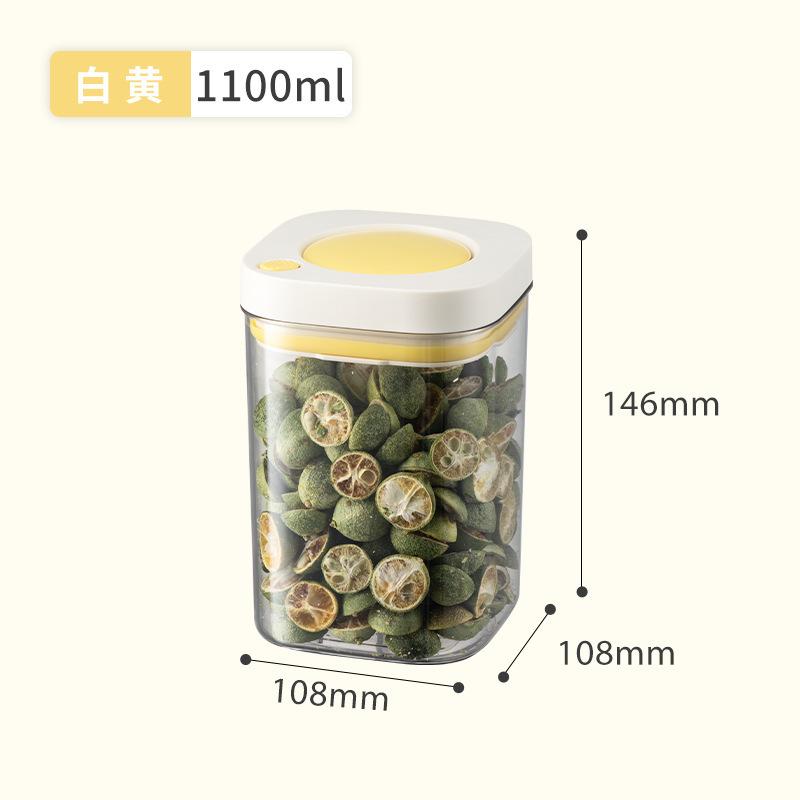 Vacuum Sealed Food Storage Containers | Transparent Airtight Kitchen Jars Rice/Coffee/Flour | BPA-Free Plastic Fresh-Keeping Box