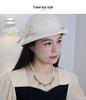 Pre-Owned High-End Gold-Plated Crystal Butterfly & Imitation Pearl Choker Necklace