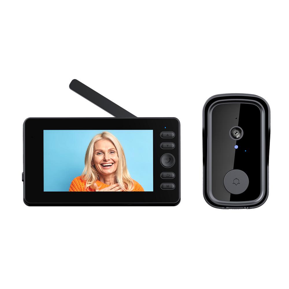 New Wireless Smart Doorbell with Video Intercom, Infrared Night Vision, HD Monitoring, and One-Key Wake-up