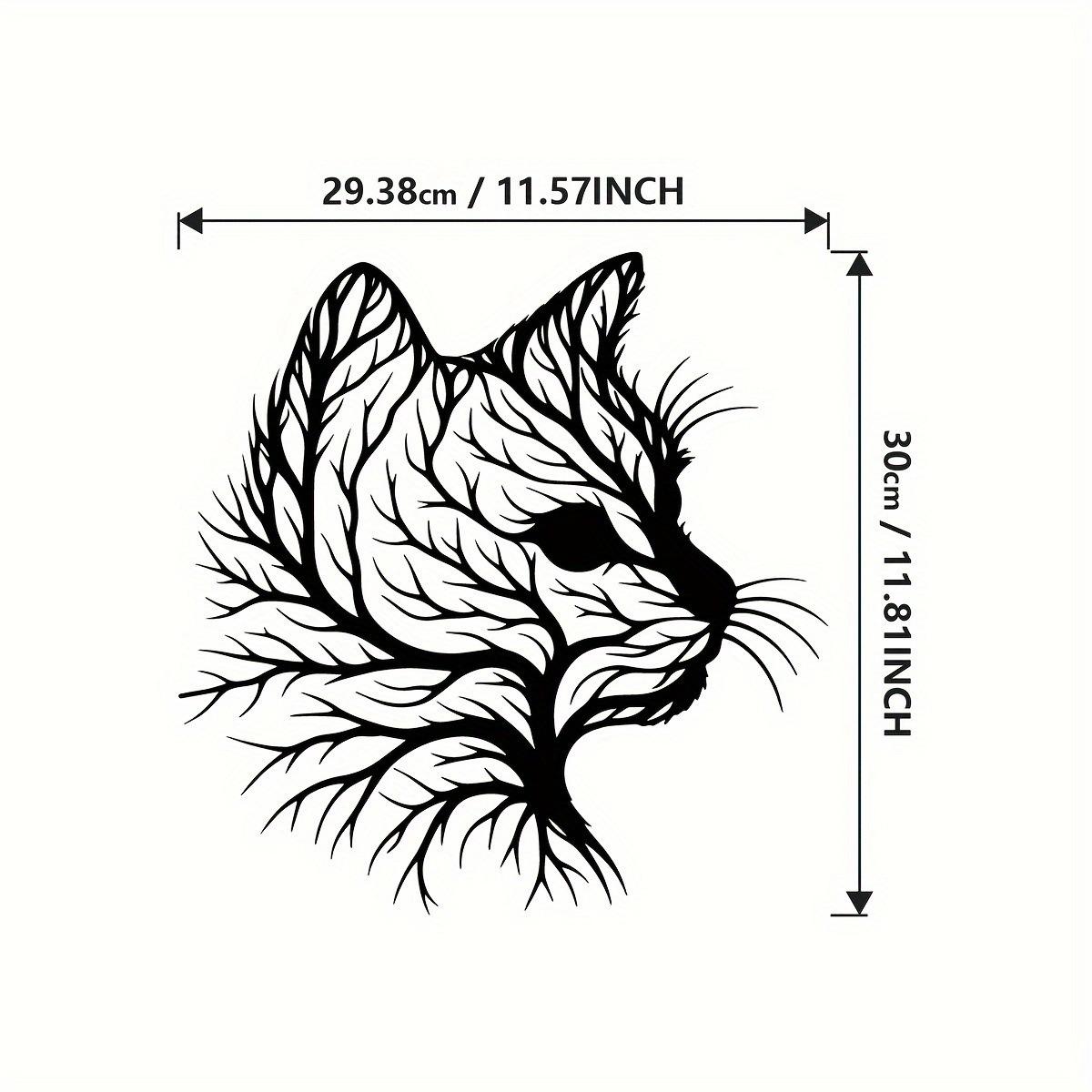 

Metal Crafts Wall Decoration Cat Face Hanging Decoration Wall Metal Decoration Hanging Decoration Home Decoration чёрный