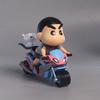 Kawaii Crayon Shin-chan Figurine Motorcycle Shin-chan Anime Figure Cartoon Ornaments Delicate Birthday Gift Home Decoration