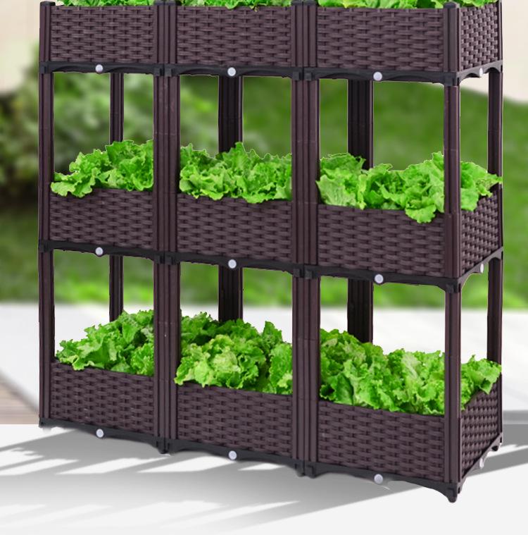 Extra Large Outdoor Vegetable Planting Box - Thickened Plastic Flower Trough
