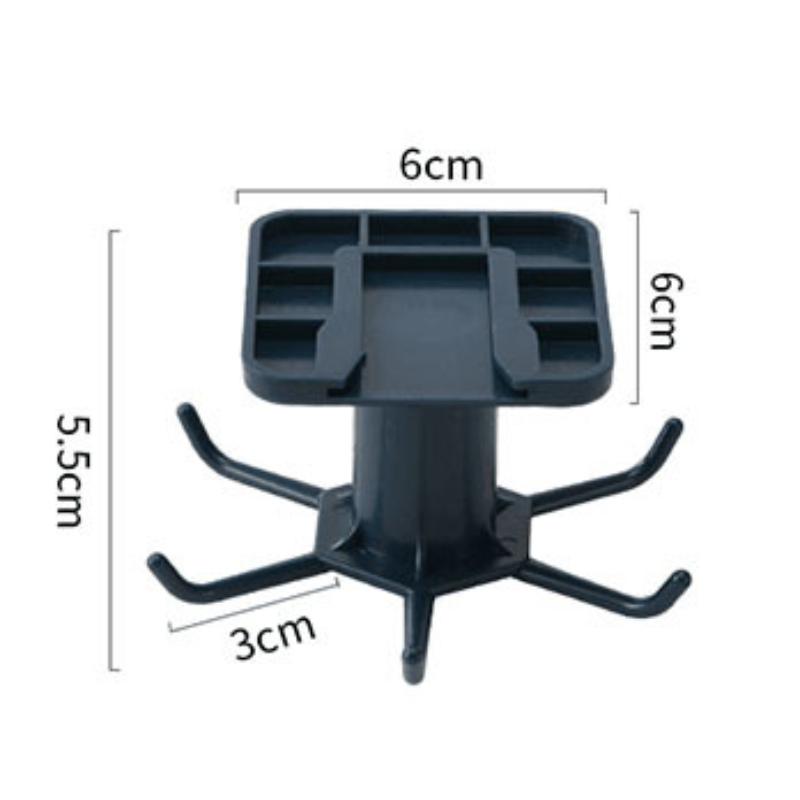 360 Degree  Rotating Utensil Rack Hook Holder Wall Kitchen Tool Storage Holders for Bathroom Cabinet Hanging Organizer