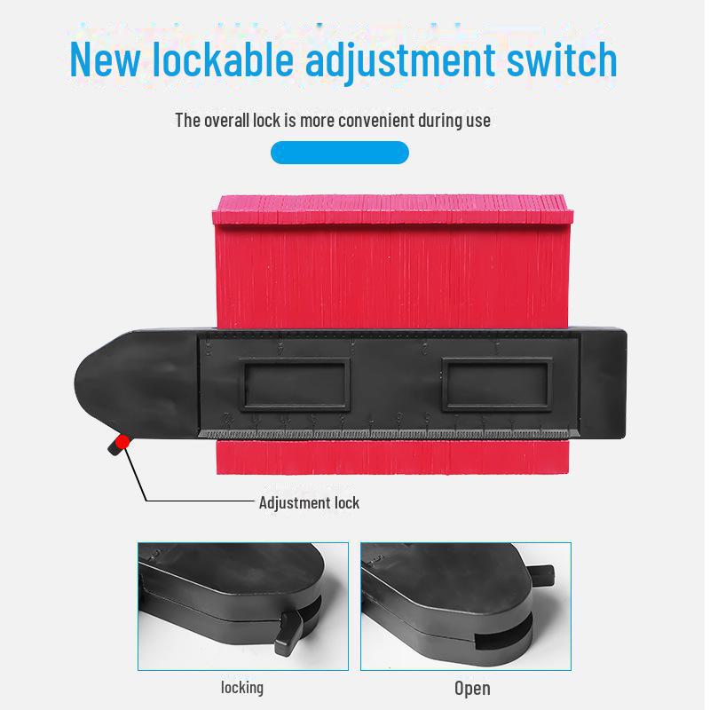 Multifunctional Contour Measuring and Profiling Gauge for Woodworking and Irregular Shapes