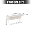 Selfadhesive 4 Slot Toothbrush Rack With Strong Adhesive Wall Mounted Bathroom Storage For Toothpaste And Accessories 2X