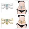 Stylish Metal Chain Belt Multi Layer Waist Chain Layered Belly Decor for Belly Dance Parties Theatrical Performances
