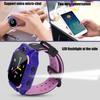 E12 Kid Phone Smart Watch Insert Card Take Photo with Colours TFT Screen(black &pink&purple)