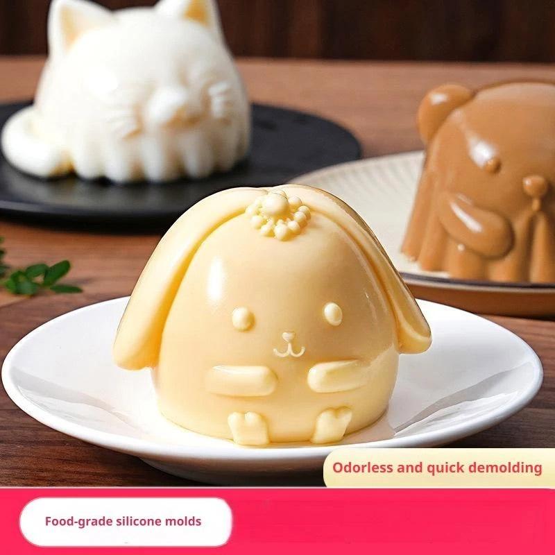 DIY Silicone Pudding Jelly Mold Food Grade Cartoon Mousse Maker Heat Resistant Non Stick Ice Cube Tray For Home Baking Kitchen