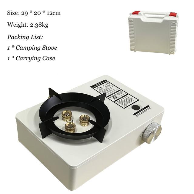 

Распродажа Кассетная газовая плита для улицы Портативная печь для приготовления пищи Посуда для дома Карточный тип Кемпинг Пикник Рюкзак Барбекю белый