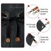 Canvas Chef Aprons 75x69cm Adjustable Strap Cross Back Kitchen Cooking Apron with 3 Pockets for Men Women Chef, Black