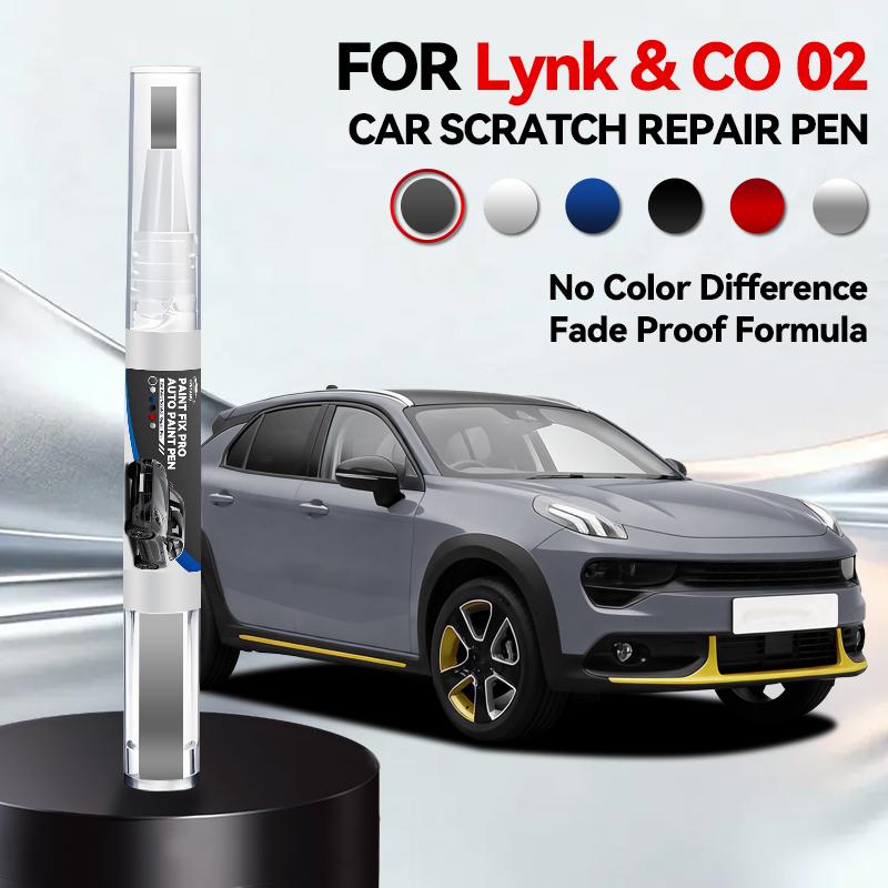 For Geely Lynk & CO 02 Car Paint Repair Pen Touch Up Scratch Remover DIY Auto Accessories White Black Grey purple Blue Orange