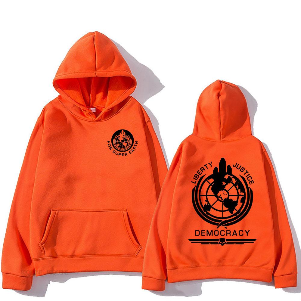 Helldivers Mikina s kapucí Pohodlná mikina s kapucí s dlouhým rukávem Pánské/dámské na podzim/zimu Oblečení Neformální Grafický potisk Mikina s kapucí