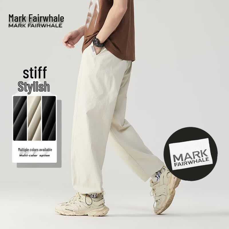 MARK FAIRWHALE Men s Summer Loose Fit Straight-Leg Casual Pants 2XL