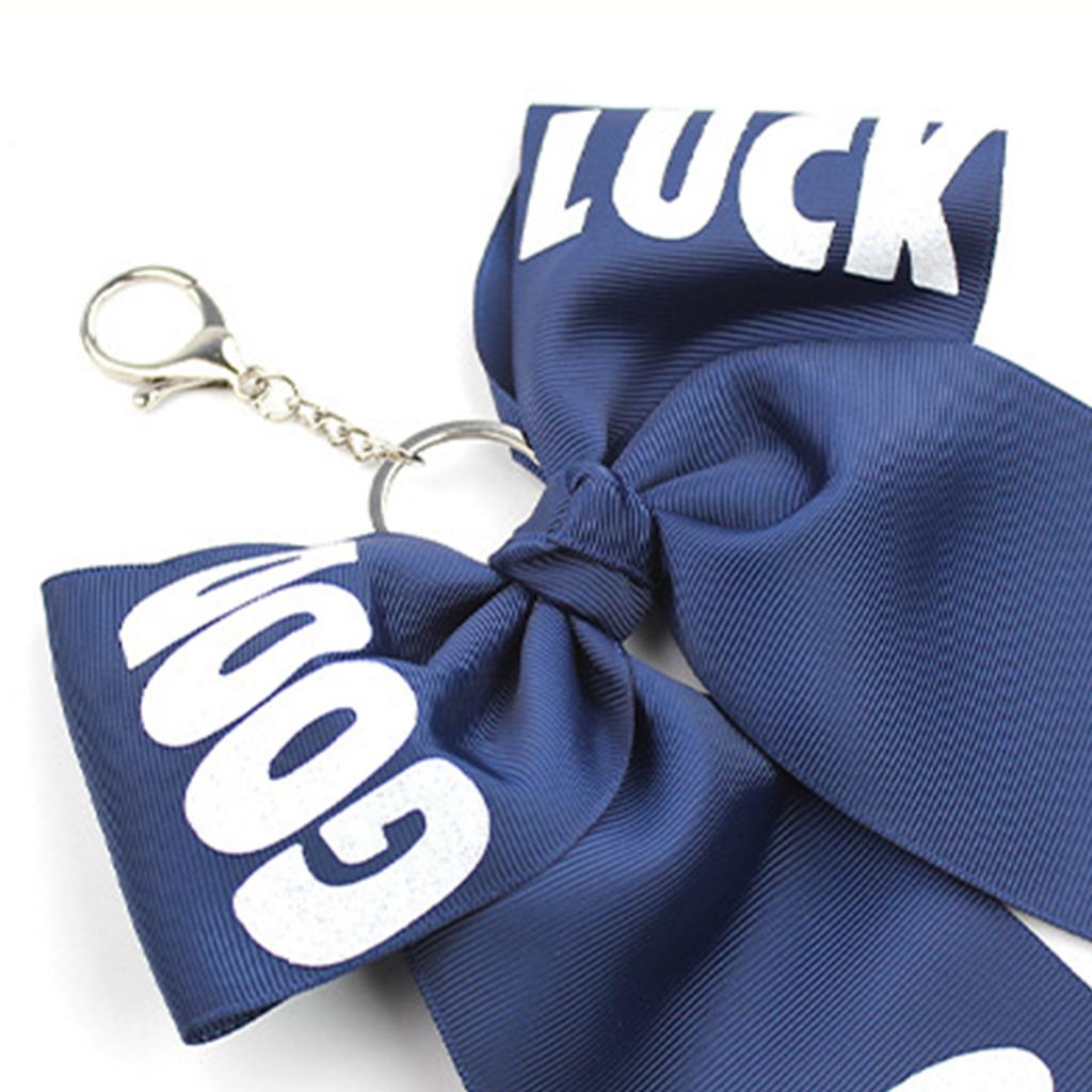 2 Stück Übertriebene Cheerleader-Schlüsselanhänger Stilvolle Schleifenform Mit Quasten Taschen-Hängeornament Perfekt Für Geschenke Und Dekorationen