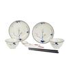 Gonghe Jingpin 8-Piece Retro Floral Dinnerware Set