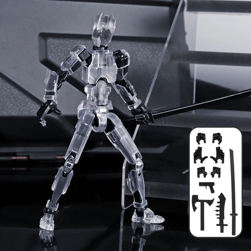 3D Printed Articulated Lucky Doll Mannequin - DIY Stress Relief Toy