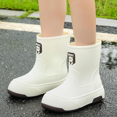 2025 Damenmode Wasserdichte Regenstiefel - Warm, Kurz, Dicke Sohle, Weiche Gummischuhe