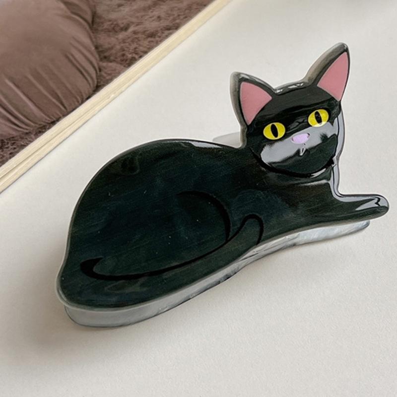 Cartoon Cats/Dogs Shape Jaw Clip Teens Ponytail Hair Claw Delicate Jaw Clip Female Makeup Taking Photo Jaw Clip Nonslip