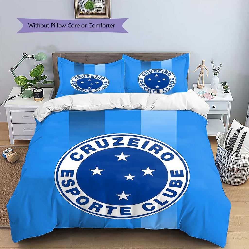 Cruzeiro Pattern Bedding Quilt Set Home Decoration Gift (1 * Duvet Cover + 2 * Pillowcase Without Core)
