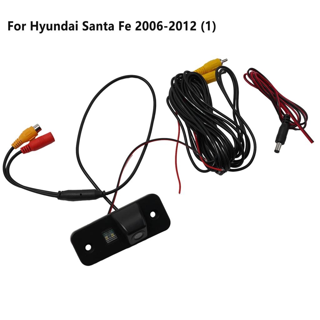 1 Set 170° Car Reverse Backup Camera For Hyundai For Santa Fe Lightweight Non Fading Rear View 2006-2012 Anti Rust