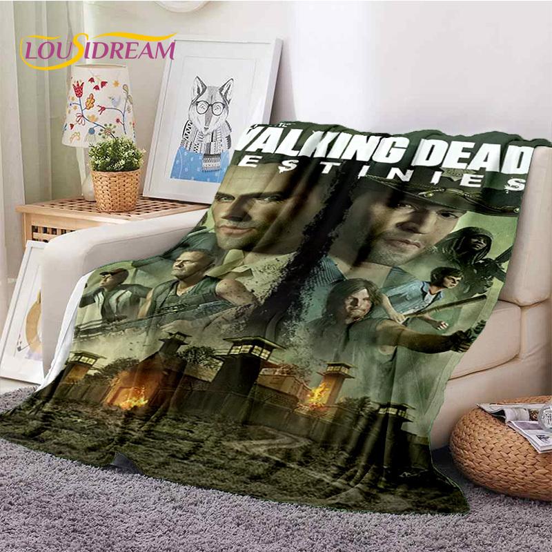 The Walking Dead Lincoln TWD Coperte Morbide, Coperta Plaid Calda Coperta Confortevole per Picnic Letti Divano Camera da Letto Casa Regalo