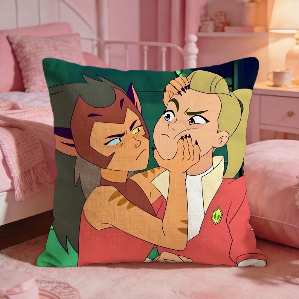 anime Princesses of Power Cushion Cover Premium Comfort Reversible Pillow Cove Two in One Design for Any Room Car Interior