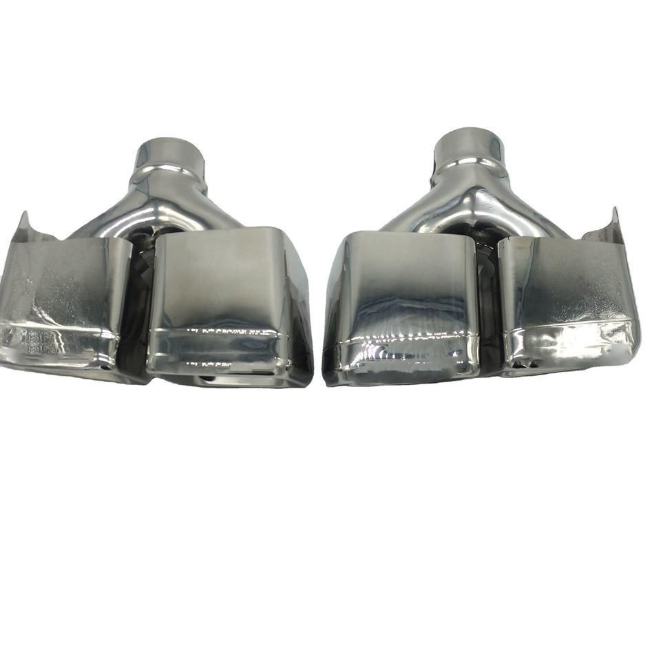 Polierte Edelstahl-Vierfach-Auspuffendrohre für Mercedes AMG W212 E63