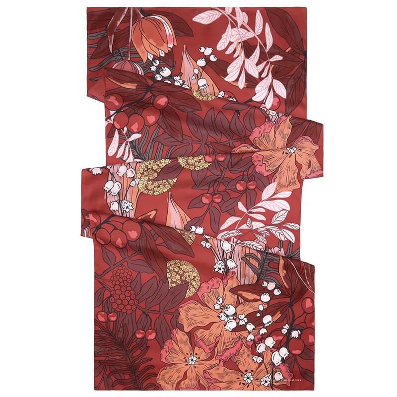 MARJA KURKI Oversized Long Mulberry Silk Scarf Shawl Gift Box