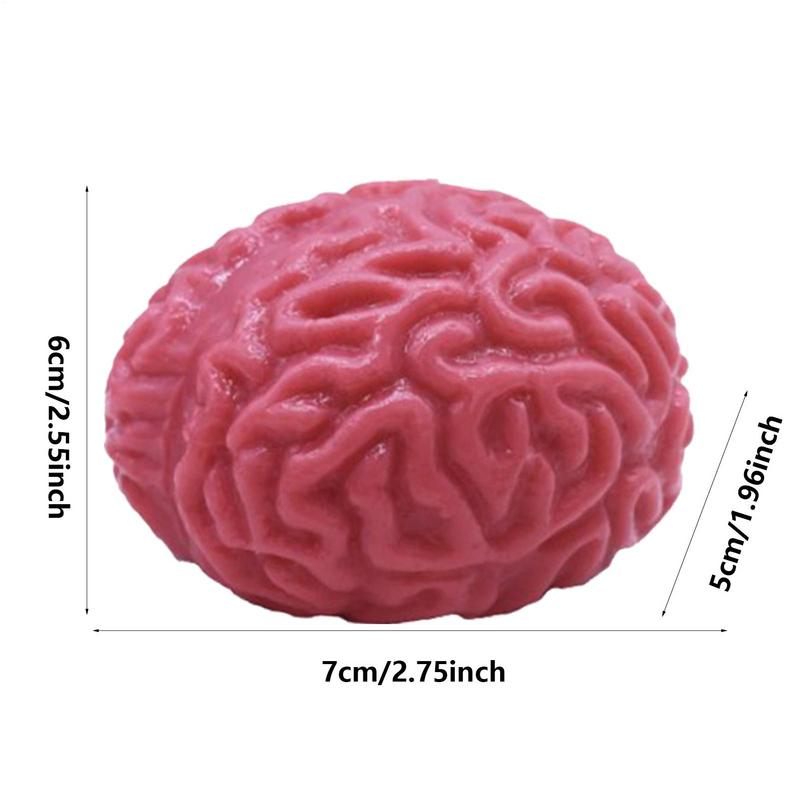 Novelty Squishy Brain Halloween Squeeze Toy Slow Rebound Stress Balls Soft TPR Brain Fidget Toy Bulk Easter and Birthday Gifts