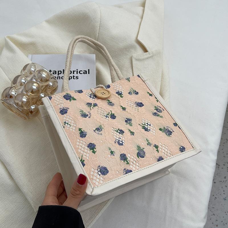 Koreanische Version der Ins Mini Tragetasche für Damen Neue Mode Ein Schulter Student Vielseitig Hand Hand Lunchbox Tasche