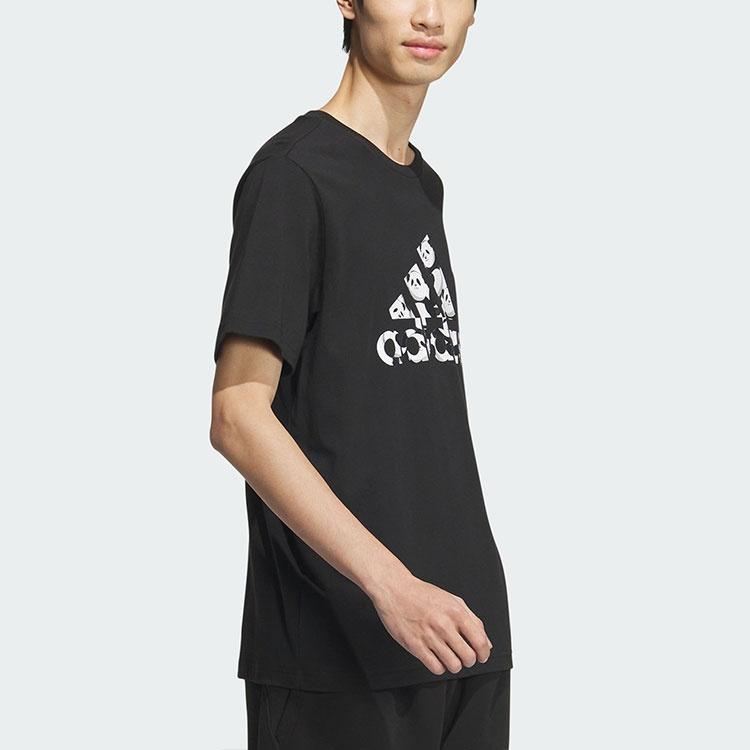 adidas China T-Shirt Asia Sizing 'Black White' Men's JI6834