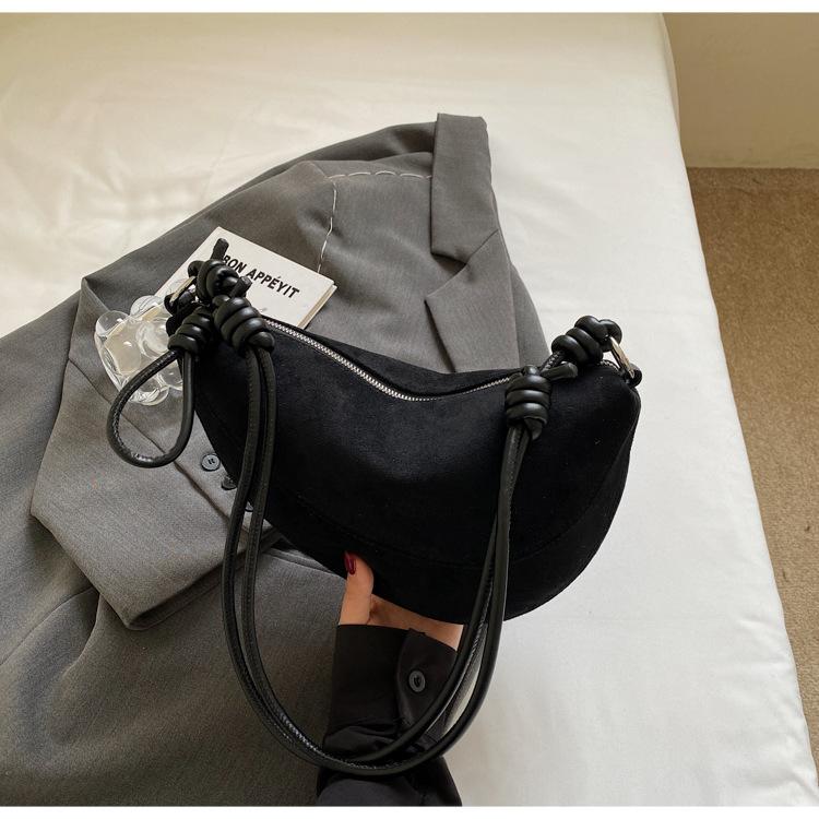 Сумка с продвинутой текстурой для женщин, большая вместимость, нишевый дизайн Осень-Зима, Ретро Сумка через плечо, Сумка-пельмень