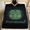 1PC Keroppi Print Flannel Blanket, High Quality All Seasons, Home Decor, Warmth and Comfort, Perfect for Christmas Gifts