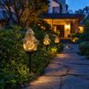Garden Stake Light - Wood Carving Resin Turtle for and Yard Decoration
