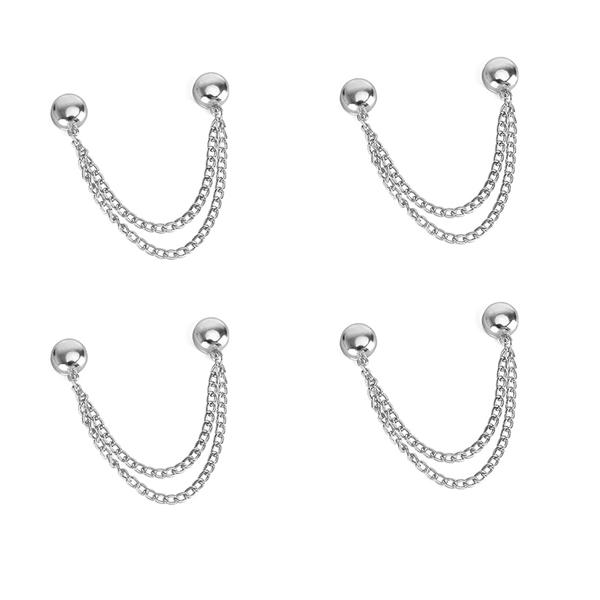 

4PCS Magnetic Clothing Clips Multi-Function Magnetic Strength Buttons Clips Pinless Brooch Clips for Women Clothes Cardigans