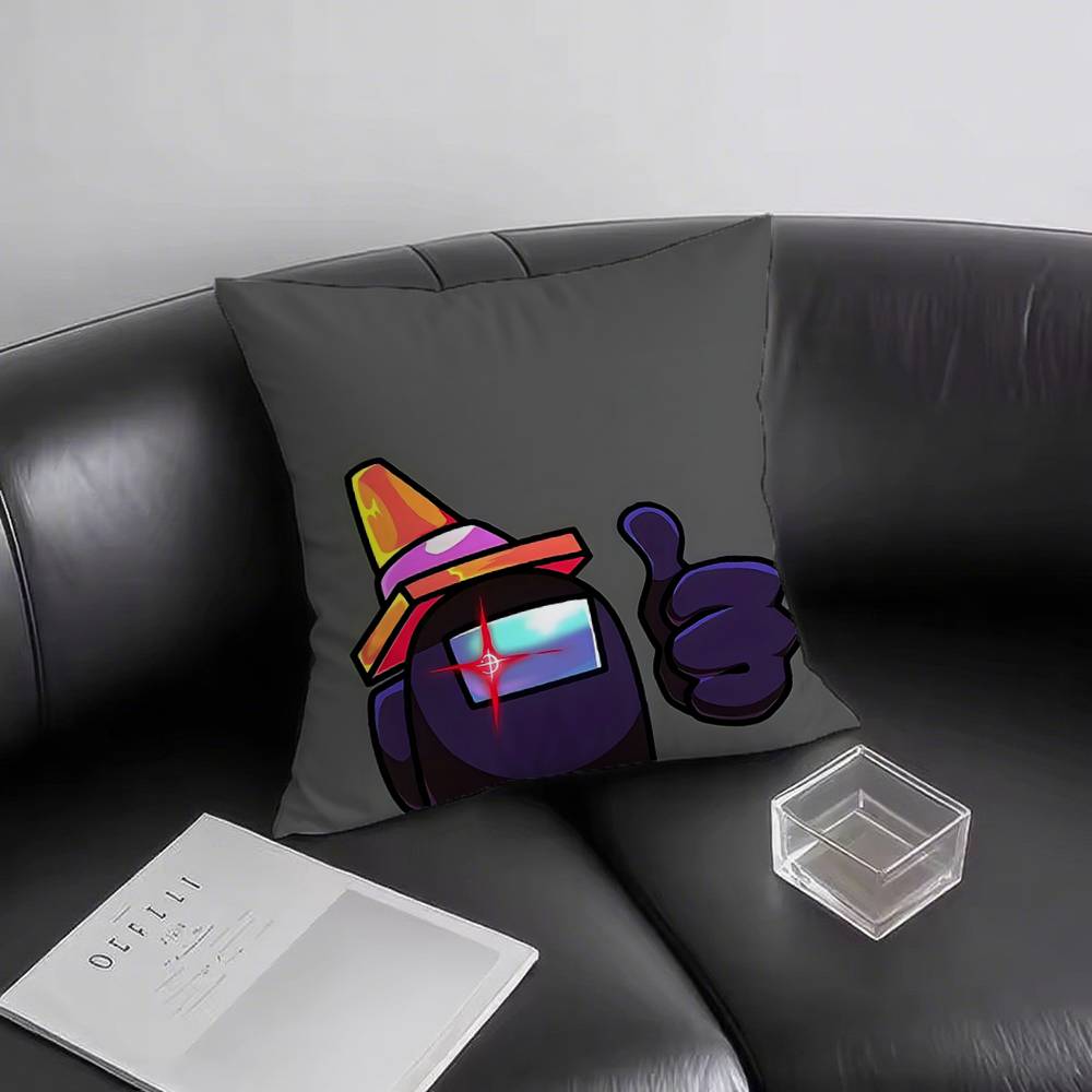 1pc Are You The Impostor Anime Pillow Case Square Bedroom Sofa Leisure Comfort Cushion Car Living Room Home Decoration