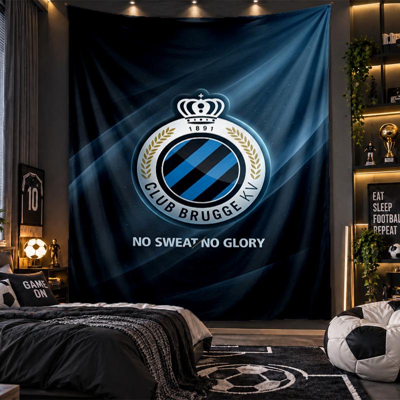 Wall Hanging Tapestry Club Brugge FC Print Cloth for Living Room Bedroom Home Decor