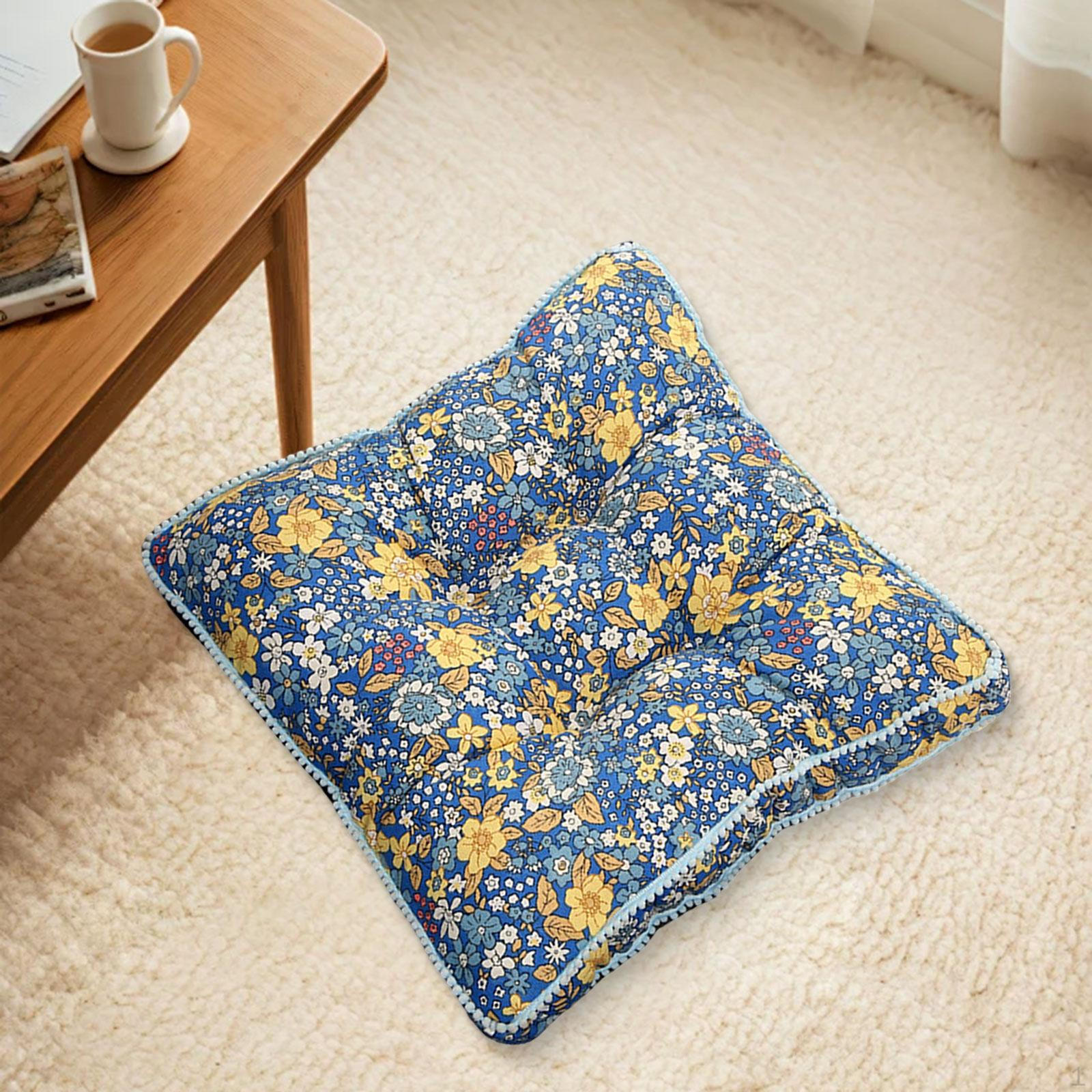 

Square Chair Cushion 15.75 x Indoor Living Room Tatami Reading Corner for Kitchen Chairs Style E