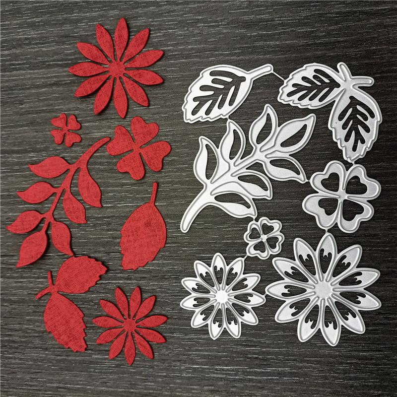 Flowers Metal Cutting Dies For Scrapbooking Photo Album DIY Craft Dies For Paper Card Cutting Dies