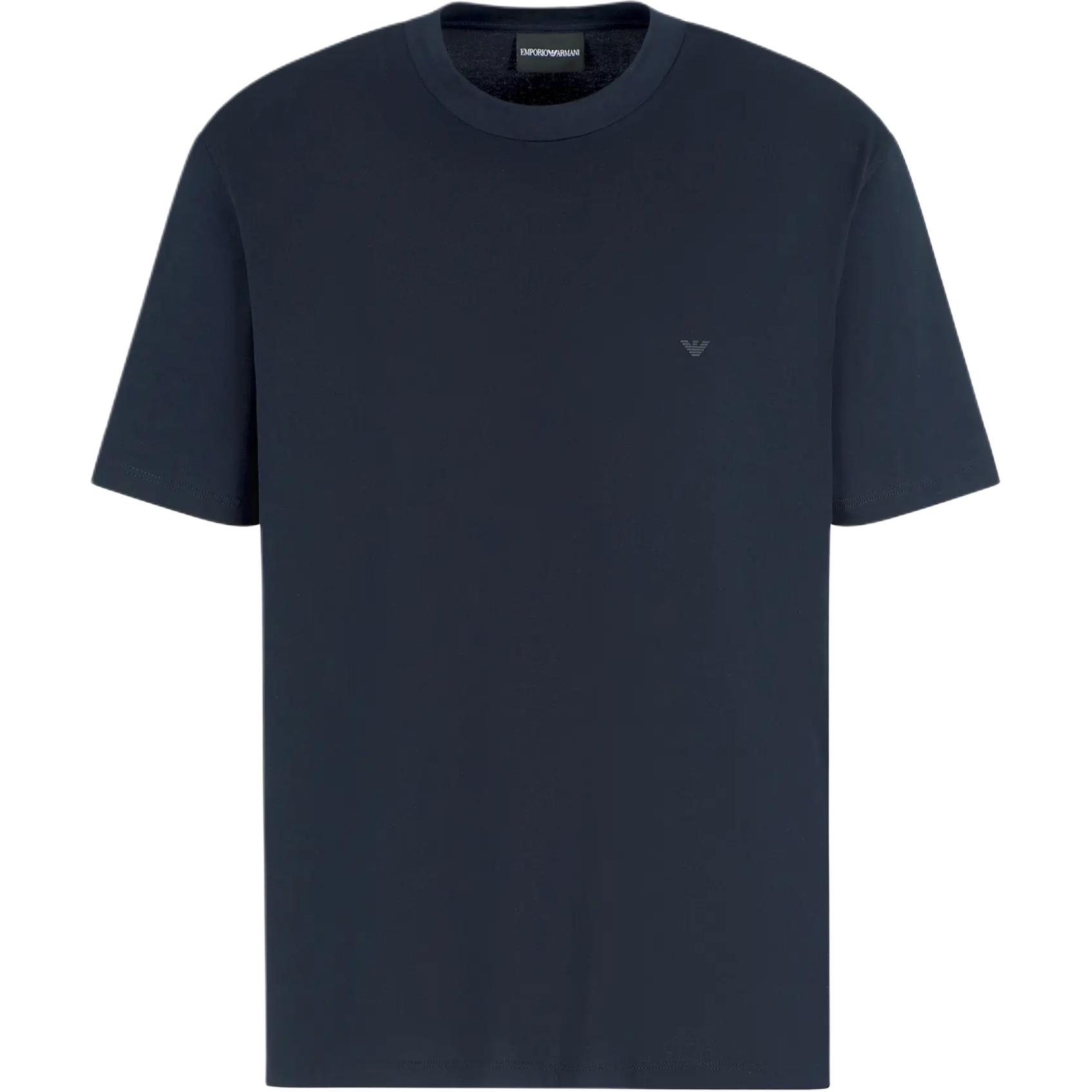 

Emporio Armani Solid Logo Crew Neck Pullover Short Sleeve T-Shirt Men t-shirts Navy-Blue EM000983-AF13669-UB118 M