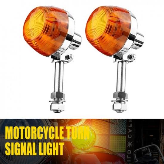 2Pcs Turn Light Signal Indicator Amber Lamp For Honda XL100 C70 CT70 CT90 CB350