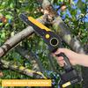 2-in-1 Cordless Pole Saw & Mini Chainsaw, Brushless Electric Chain Saw with 2 x 2.0Ah Battery, 4.9-7.5ft Adjustable Pole Saw for Tree Pruning